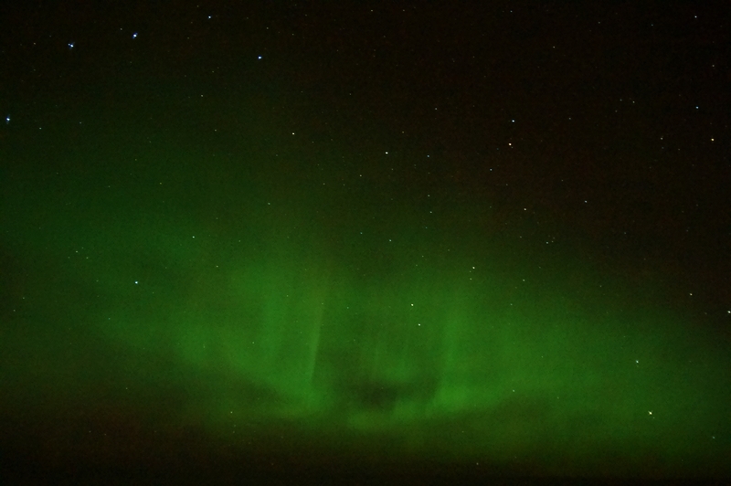Polarlicht am 22.11.2014 über dem Nordatlantik